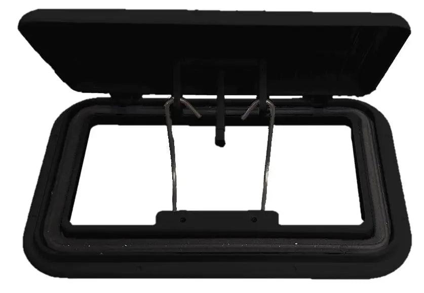 Large Scupper Vent Black - Alloy - Everything Caravans