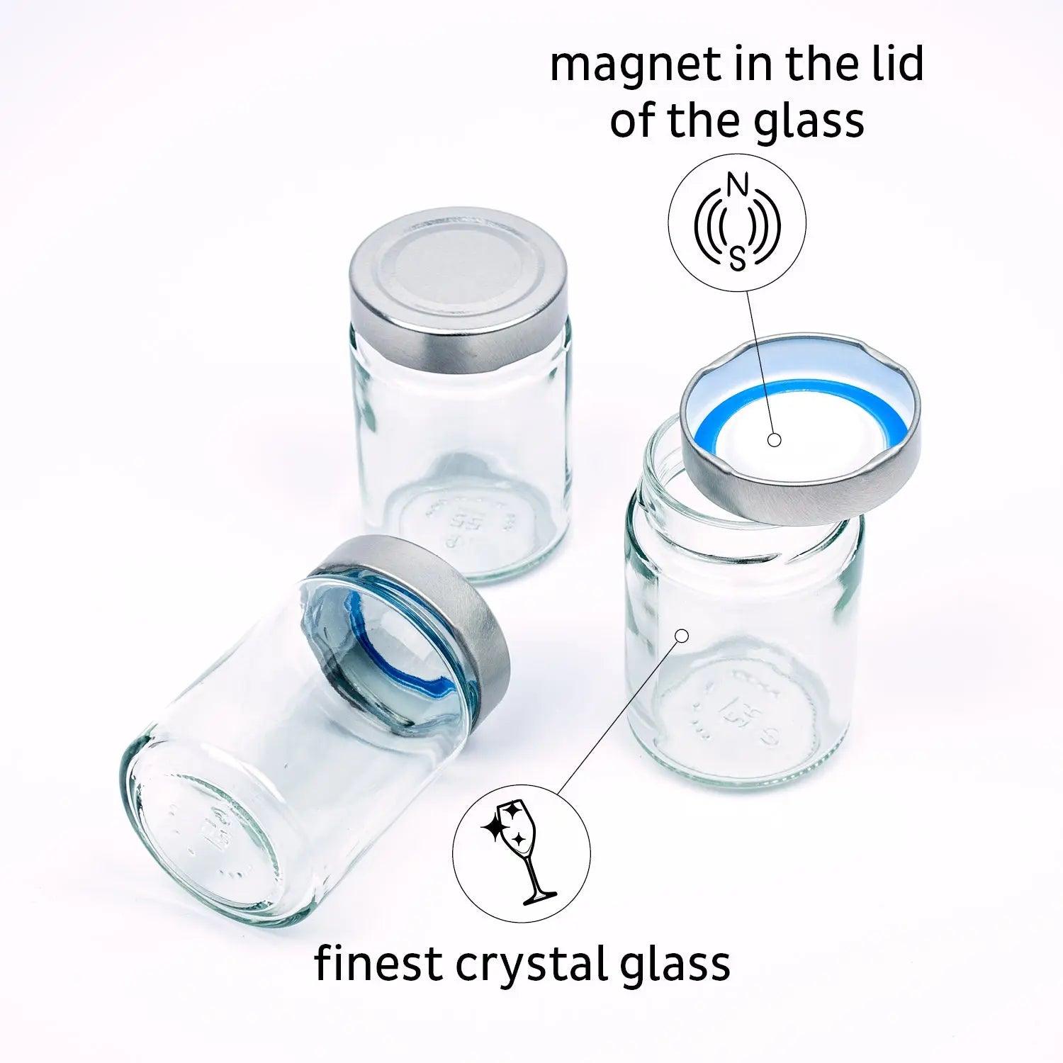 Magnetic Glass for Delicacies BLACK & CLASSY 192ml By Silwy - Everything Caravans