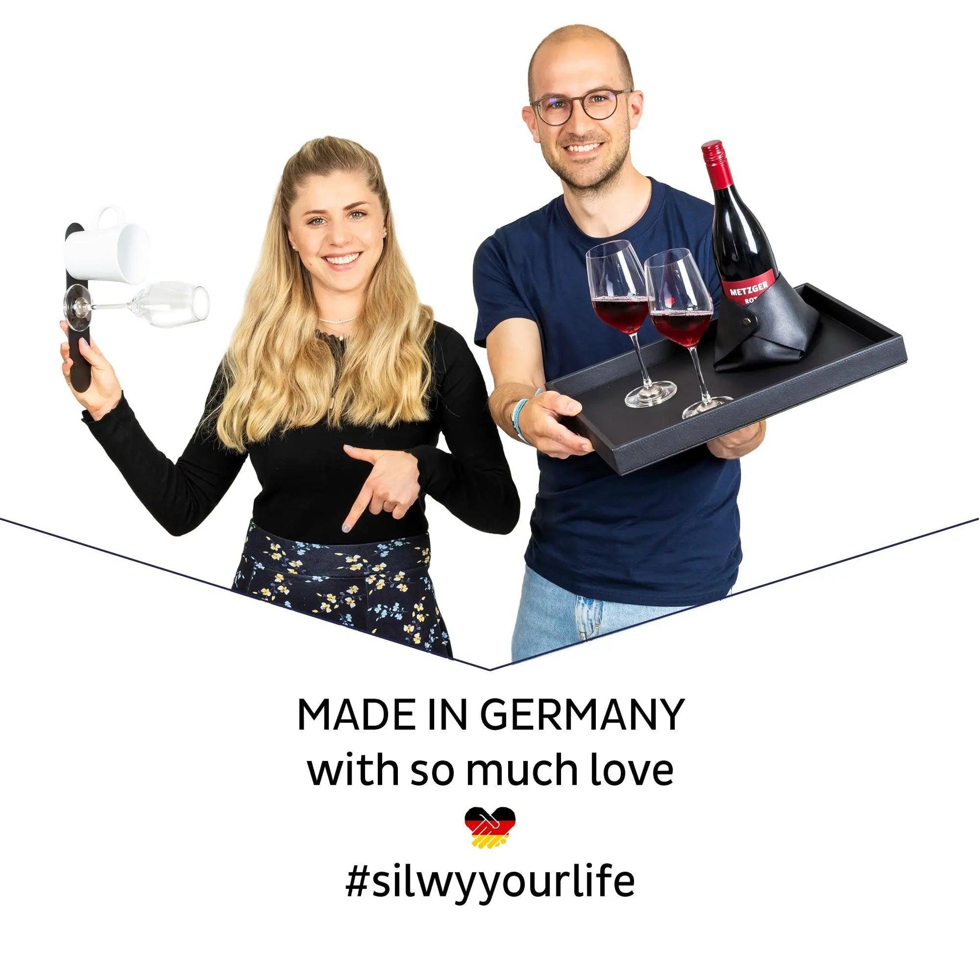 Magnetic Glass for Delicacies BLACK & CLASSY 192ml By Silwy - Everything Caravans