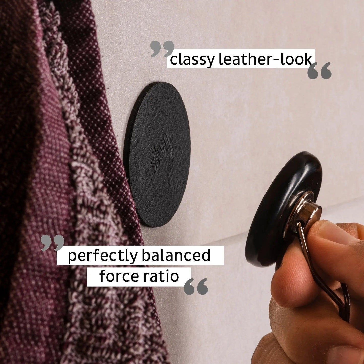 Magnetic Hook THE ONE incl. Pad BLACK By Silwy - Everything Caravans