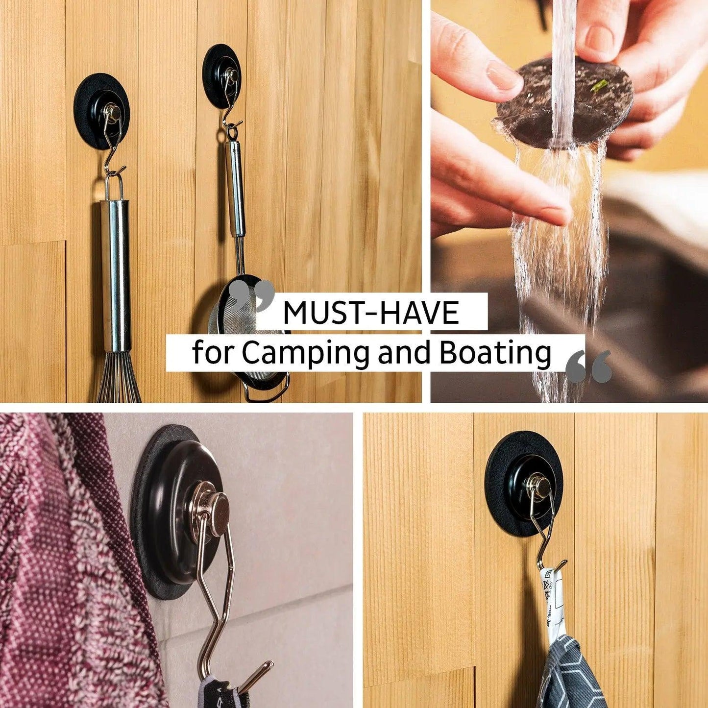 Magnetic Hook THE ONE incl. Pad BLACK By Silwy - Everything Caravans