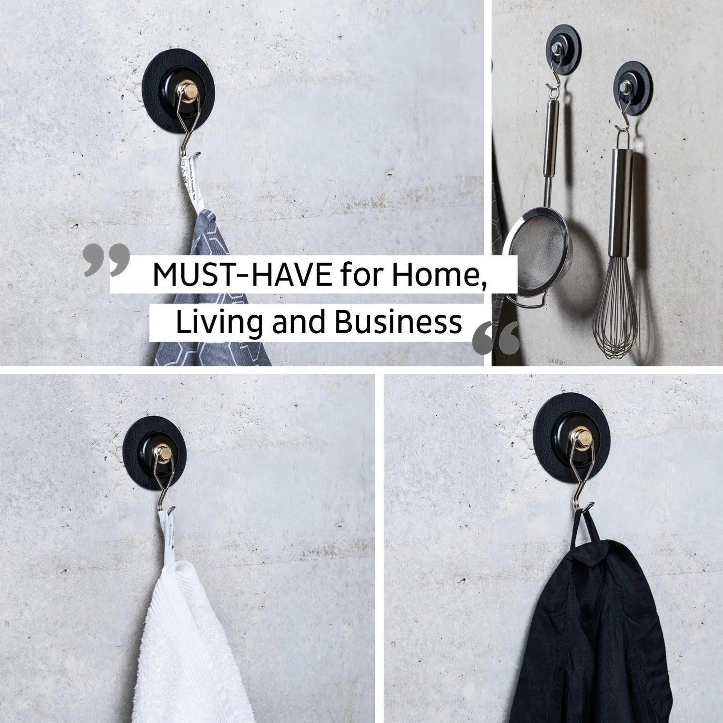 Magnetic Hook THE ONE incl. Pad BLACK By Silwy - Everything Caravans