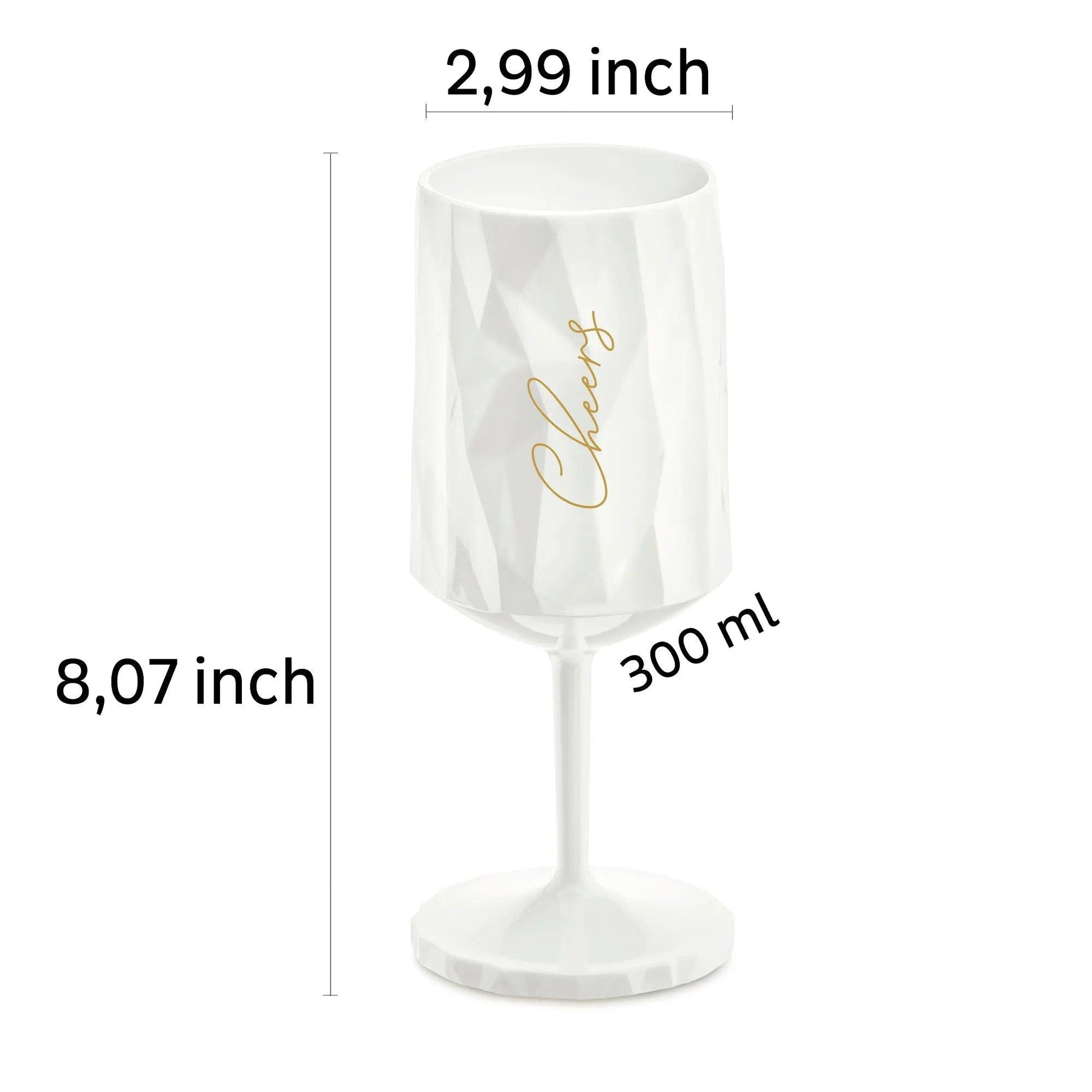 Magnetic Plastic Glass WINE "CHEERS" 0.3l by Silwy - Everything Caravans