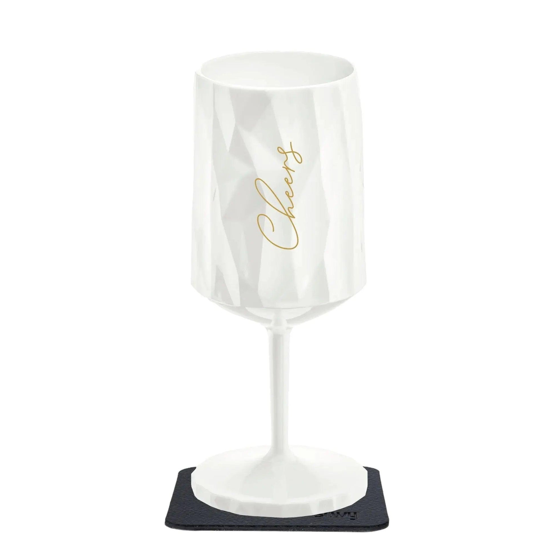 Magnetic Plastic Glass WINE "CHEERS" 0.3l by Silwy - Everything Caravans