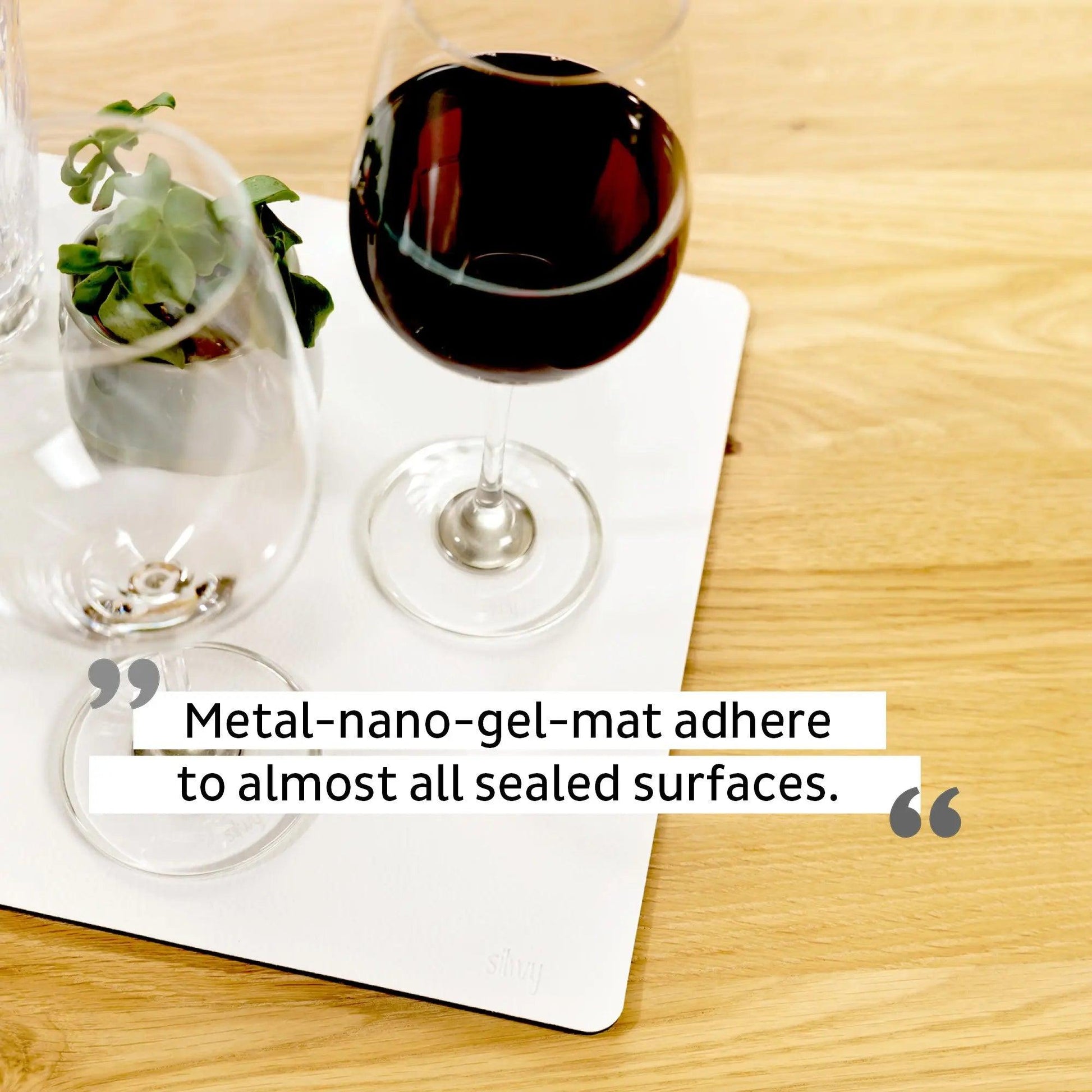 Metal-Nano-Gel-Mat WHITE for Magnetic Glasses By Silwy - Everything Caravans