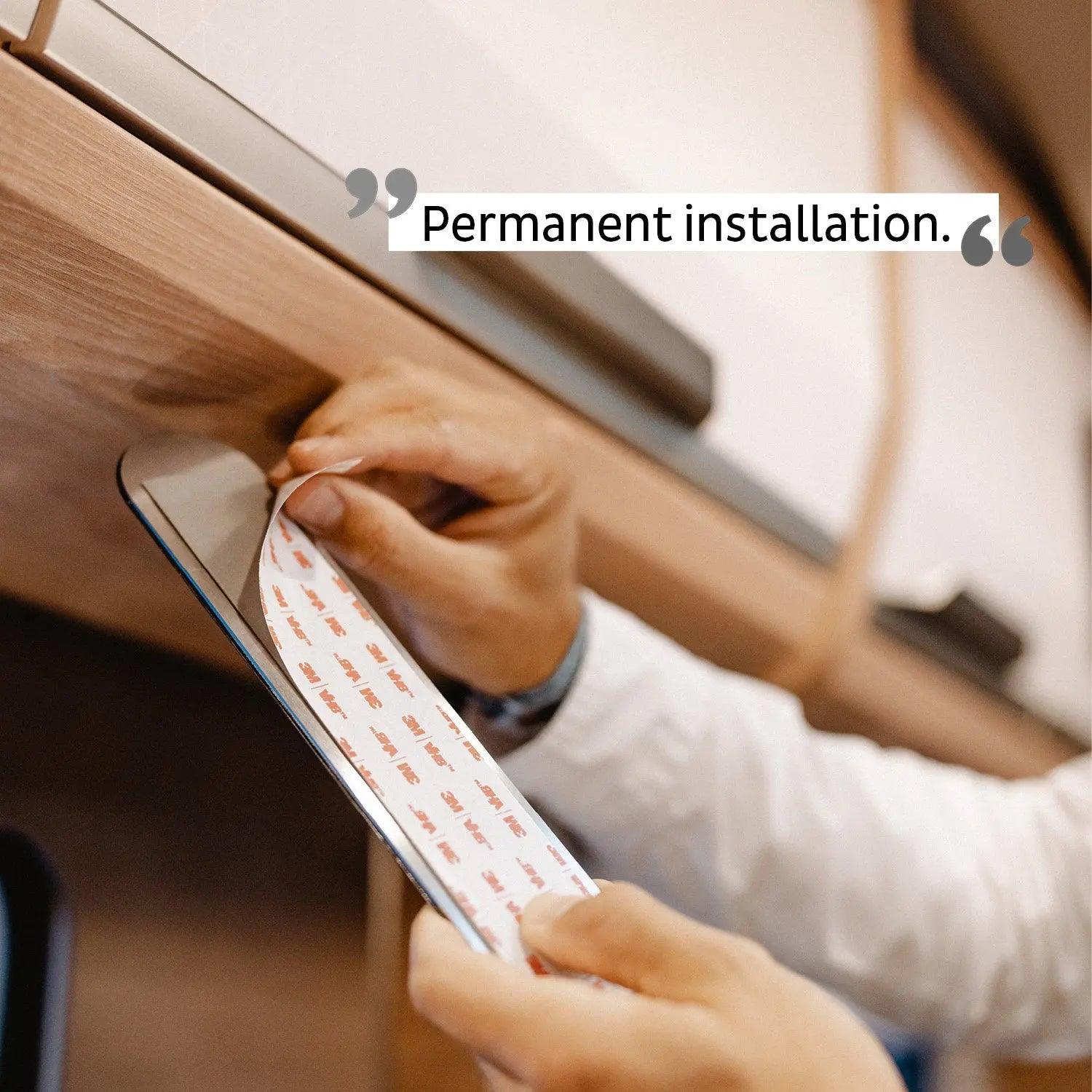 Metal Strip 25 cm WHITE for Magnetic Glasses By Silwy - Everything Caravans