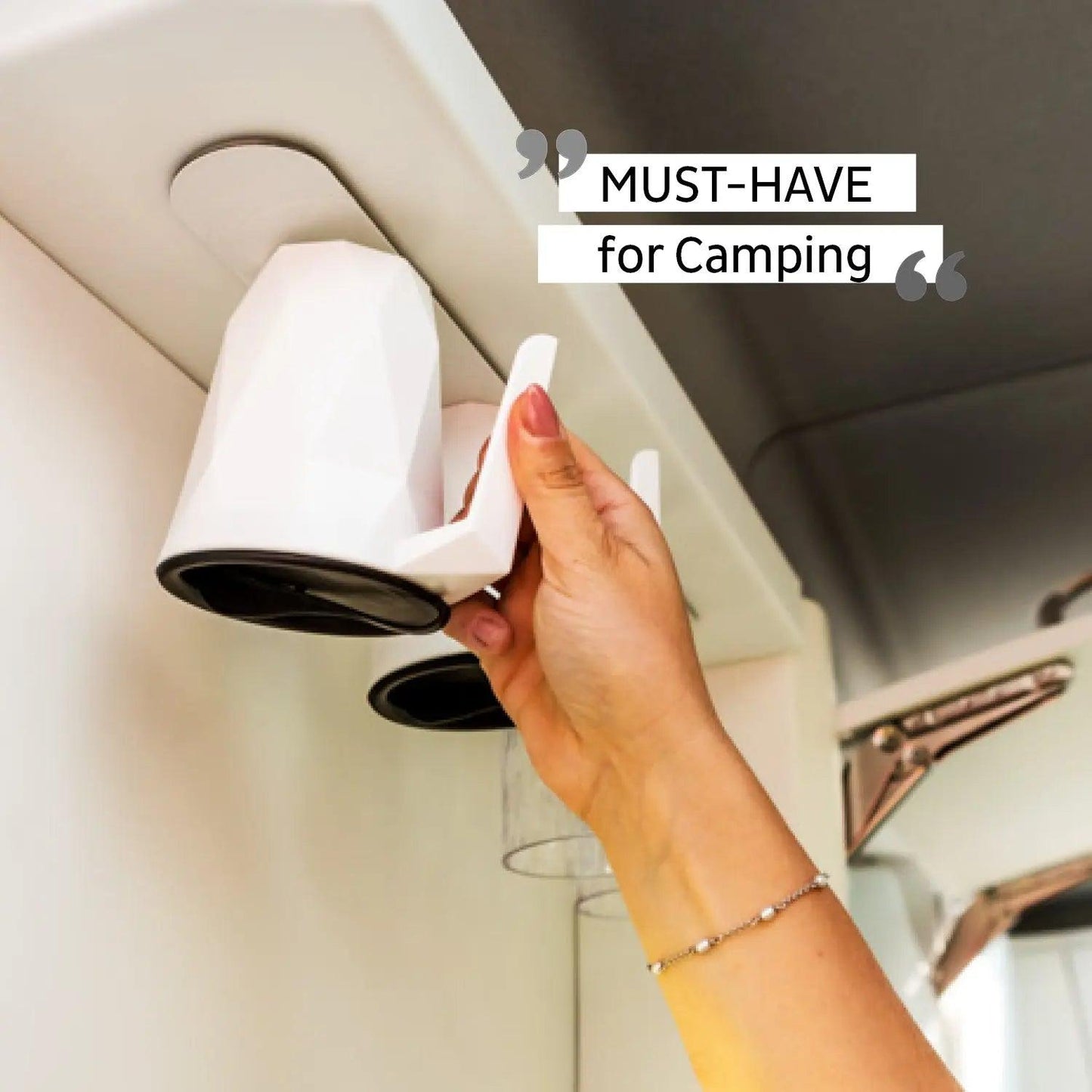 Metal Strip 25 cm WHITE for Magnetic Glasses By Silwy - Everything Caravans