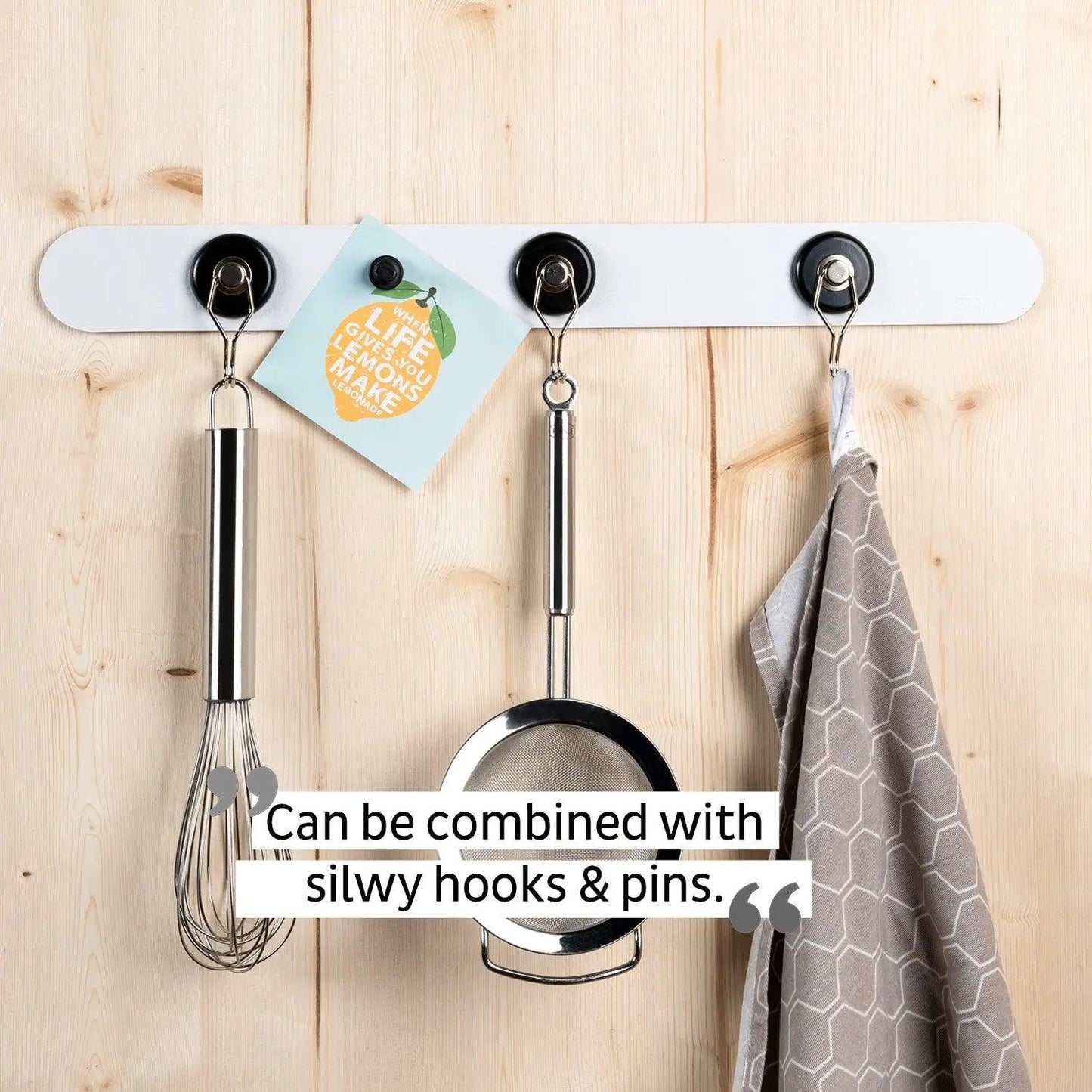 Metal Strip 50 cm WHITE for Magnetic Glasses By Silwy - Everything Caravans