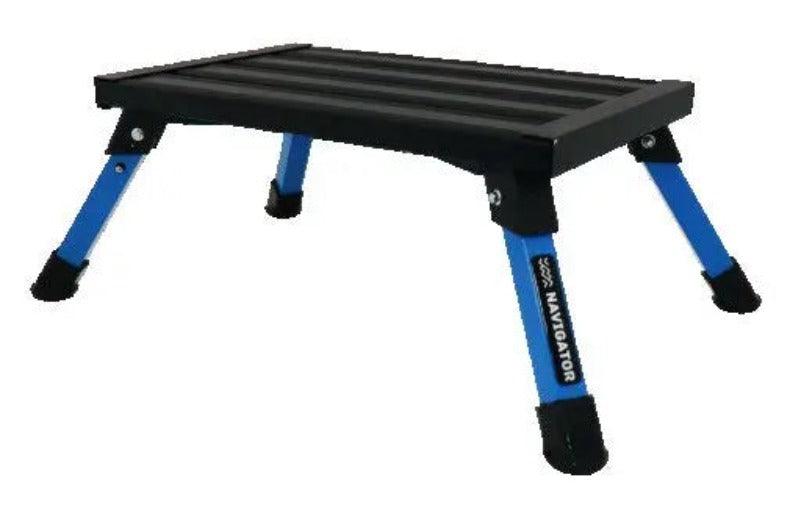 Navigator Gear RV Folding Step and Bag Blue Grey - Everything Caravans