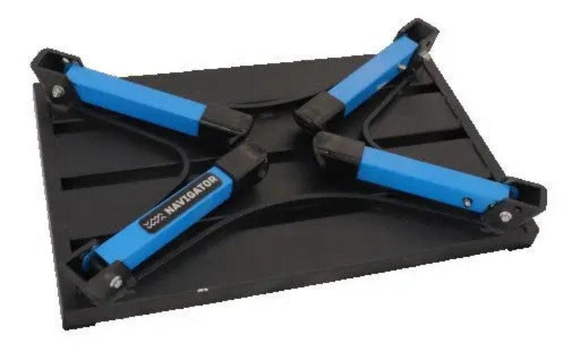 Navigator Gear RV Folding Step and Bag Blue Grey - Everything Caravans