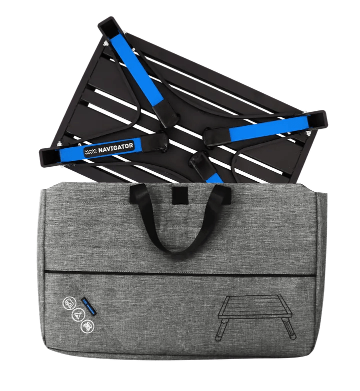 Navigator Gear RV Folding Step and Bag Blue Grey - Everything Caravans