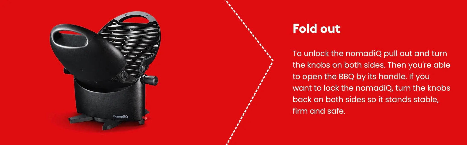 Nomadiq Portable Folding Gas Bbq - Everything Caravans