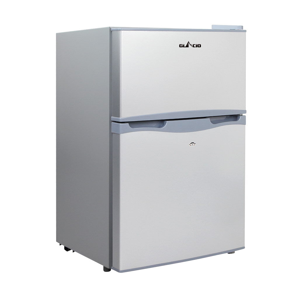 65L Upright Fridge Freezer 12v24V240v Silver