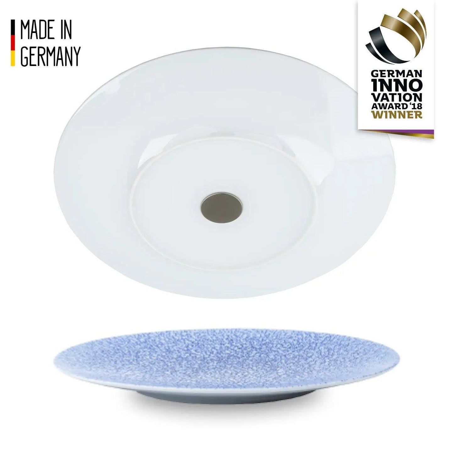 Porcelain Magnetic Dinner Plates OCEAN by Silwy - Everything Caravans
