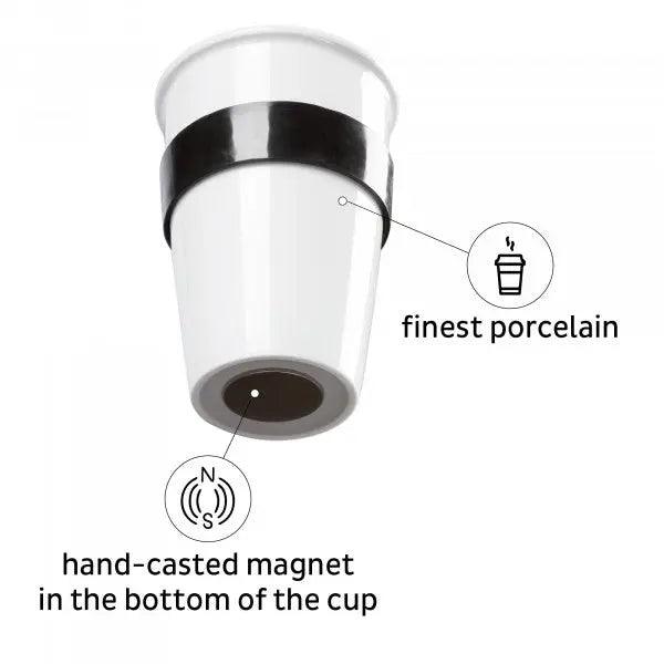 Porcelain To-Go Cup with Black Pad By Silwy - Everything Caravans