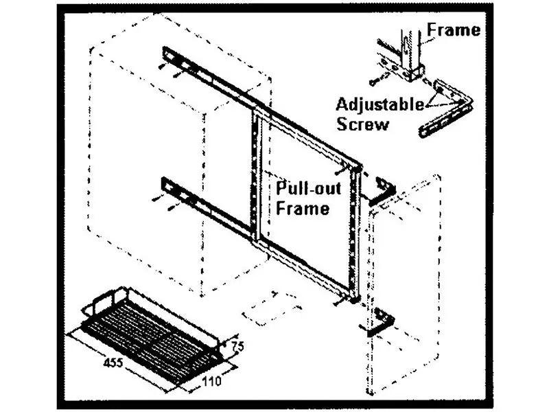 Rollout Pantry with 2 x Baskets 000122 - Everything Caravans