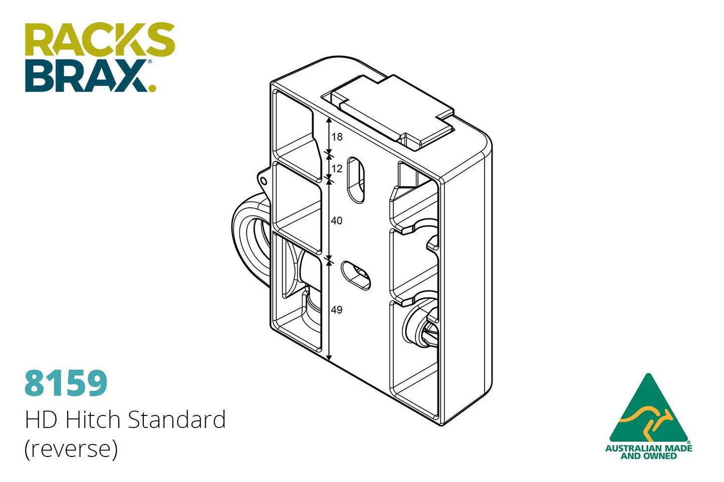 Racksbrax HD Hitch Standard - Everything Caravans