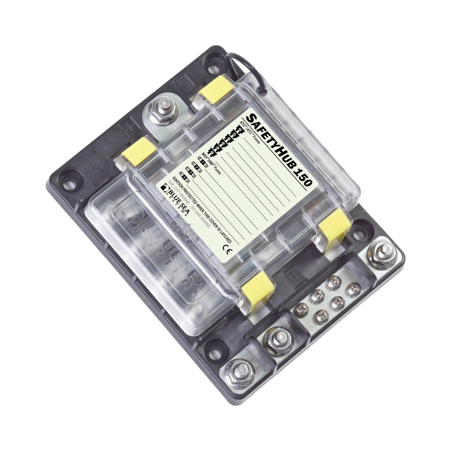 Safetyhub 150 Fuse Block Midi and Standard Auto Fuses with Negative Bus Bar - Everything Caravans