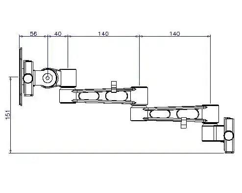 Sphere S2 Removable TV Bracket Double Arm 11Kg Capacity - Everything Caravans