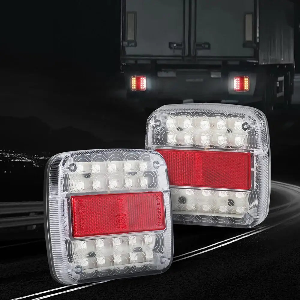 26 LED Tail Lights Stop Reverse Indicator 12V - Pair