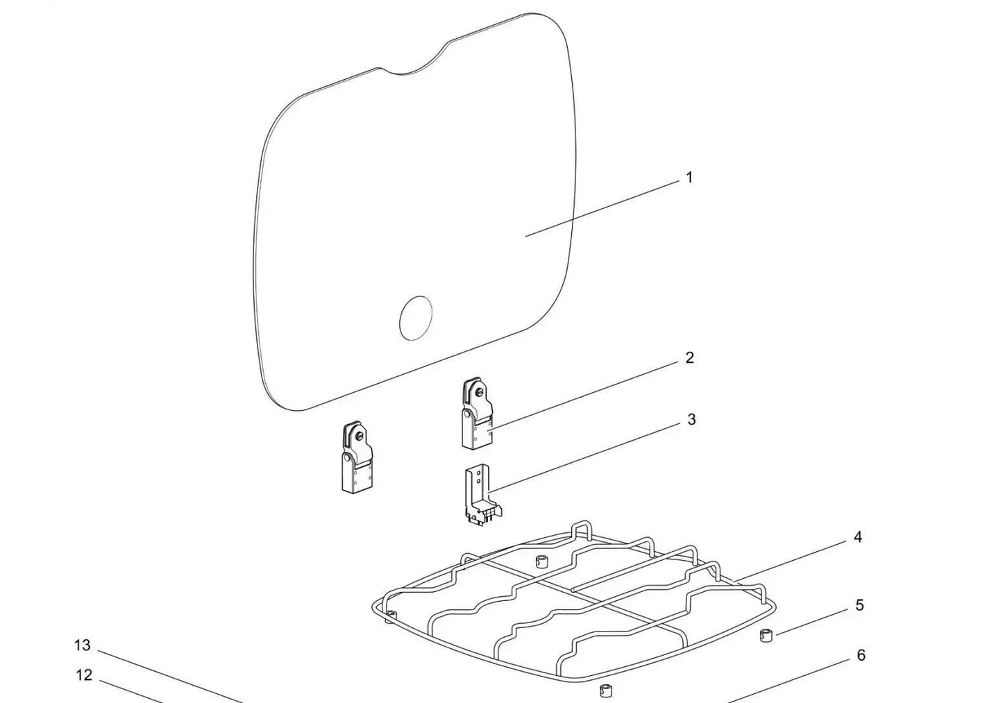 Thetford 4 Burner Single 4 Finge Pan Support for Argent Hob x1 Item - Everything Caravans