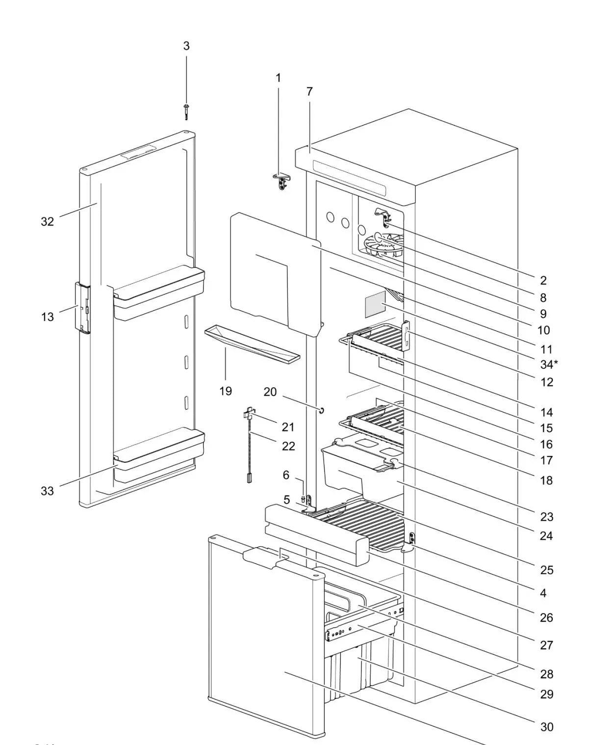 Thetford Slide Out Box for Thetford N3141 - Everything Caravans