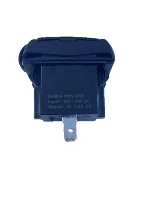 Thunder 12v or 24V Power Outlet Dual USB with voltmeter - Everything Caravans