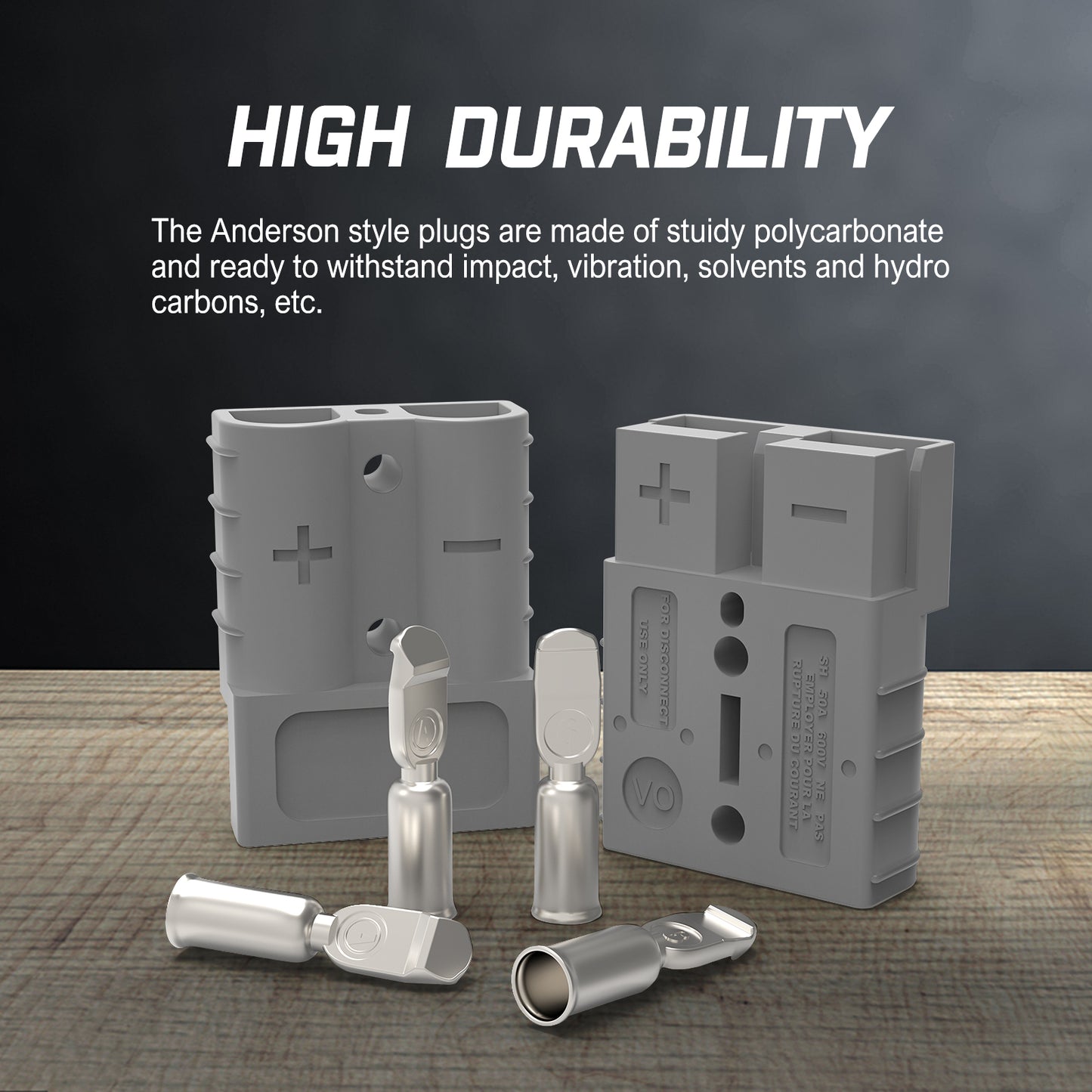 50A Anderson Plug Copper Connectors - 10 pack