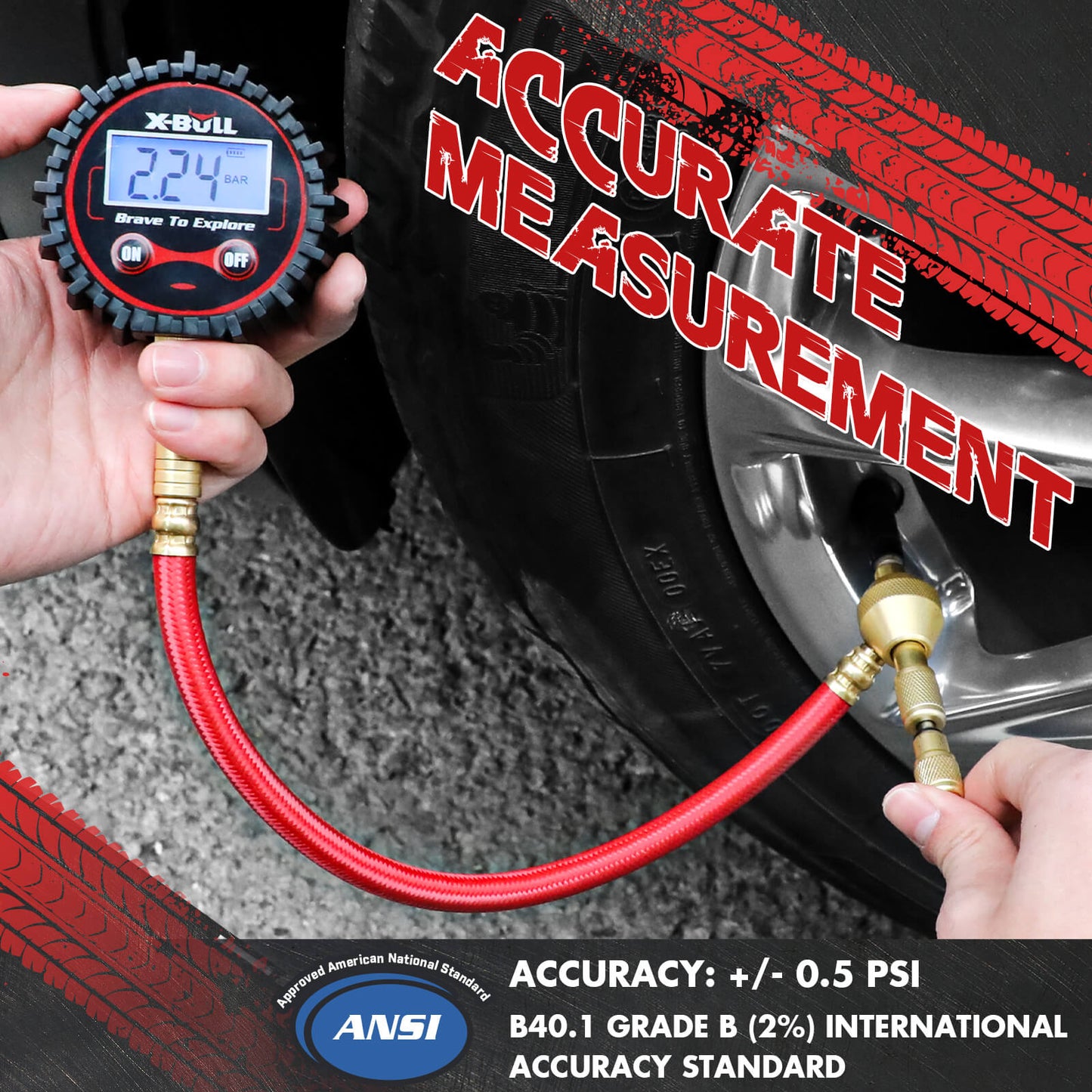 Digital tire pressure gauge 250PSI