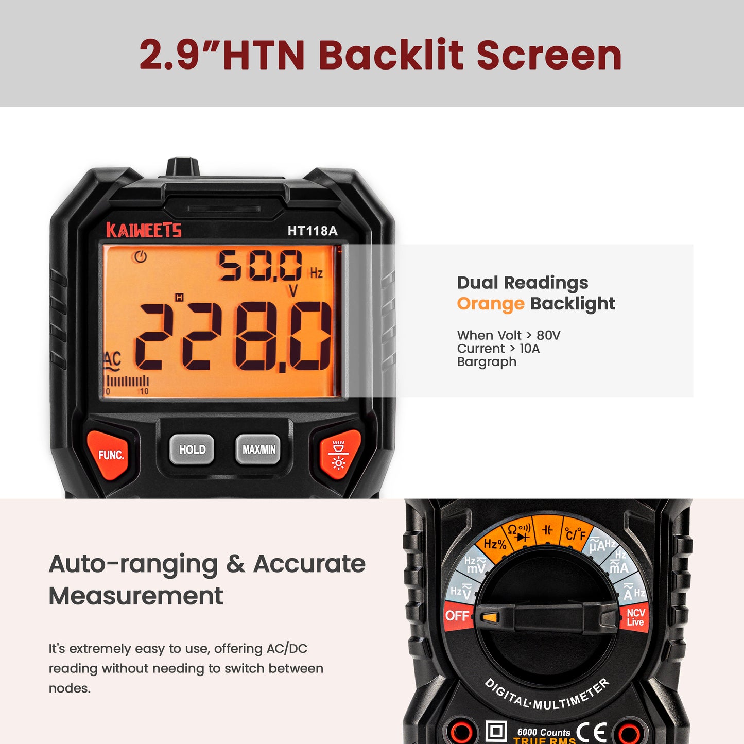 Digital Multimeter TRMS 6000 Auto-Ranging