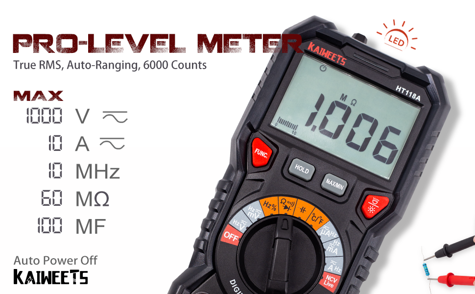 Digital Multimeter TRMS 6000 Auto-Ranging