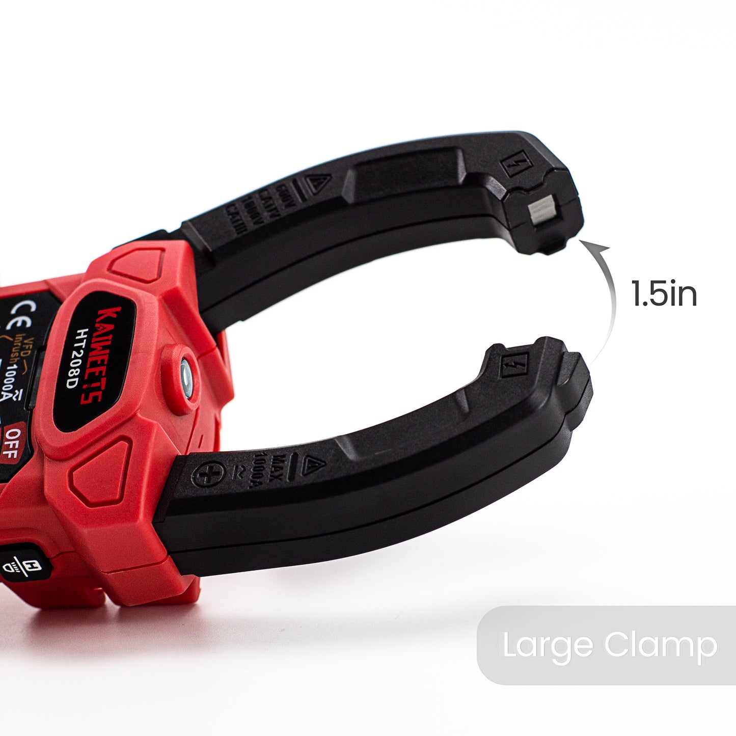 Clamp Meter 1000A True RMS AC/DC Current Amp Meter