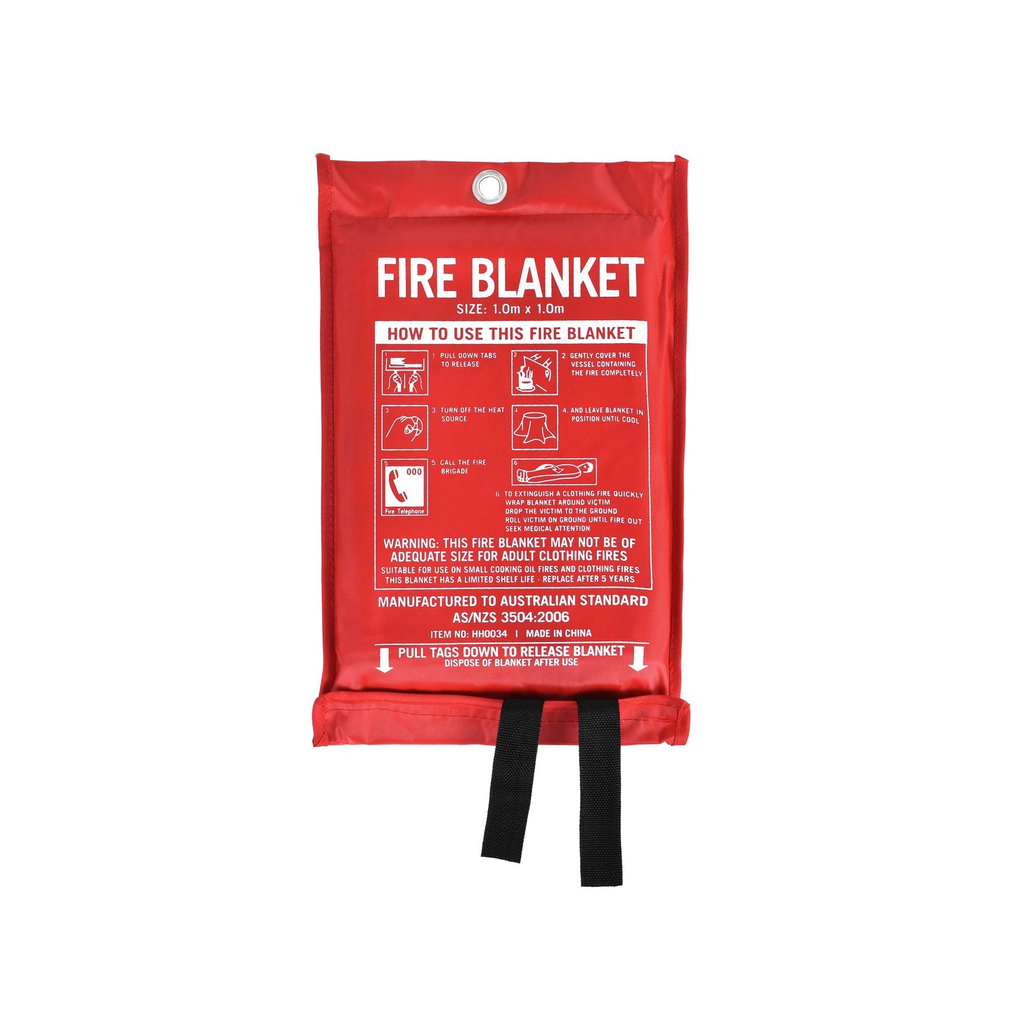 Fibreglass Fire Blanket Caravan Safety 1m x 1m