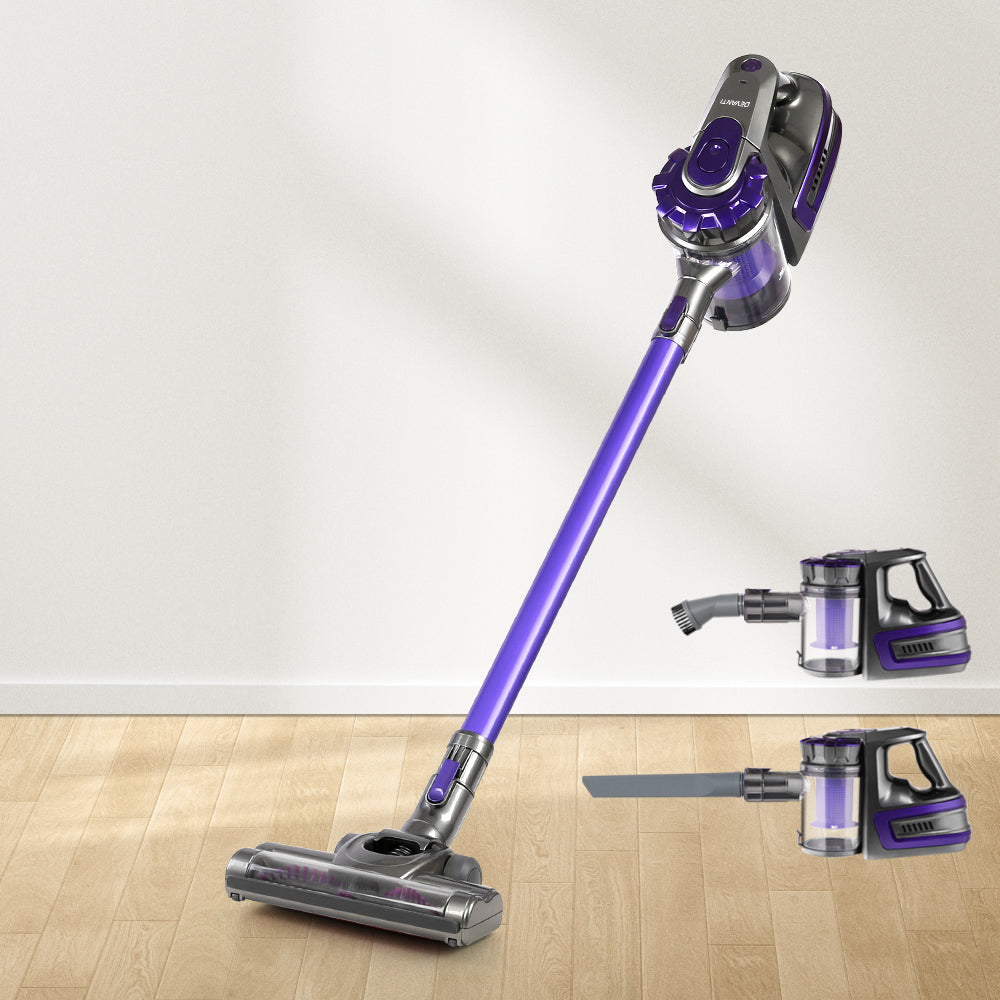 Cordless Handheld Stick Vacuum Cleaner 2 Speed Purple Grey
