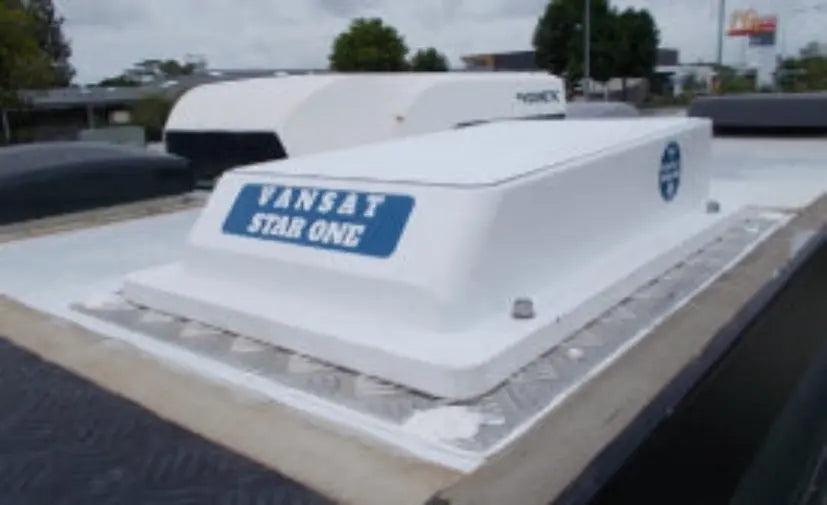 VANSAT Starlink StarOne Flat Mount Internet Dish - Star One - Everything Caravans