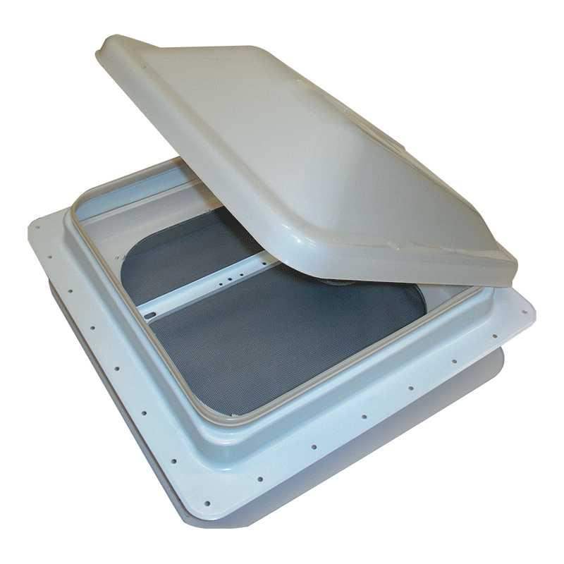 Ventline 14 x 14 White Standard Wind-Up Roof Vent - Everything Caravans