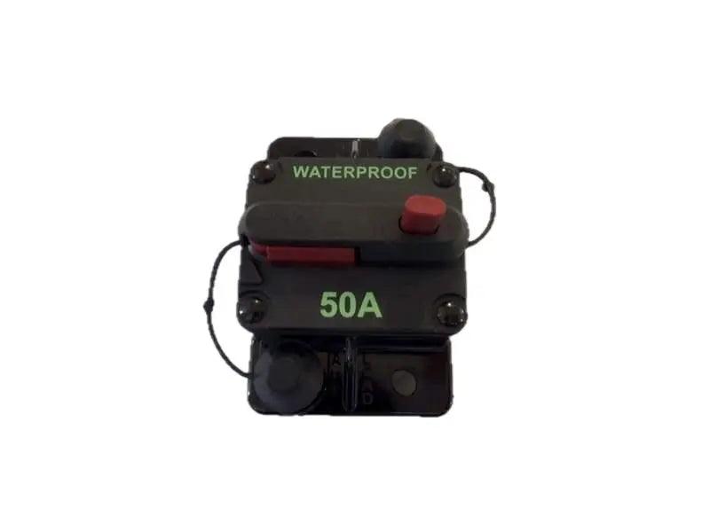 Waterproof 50 amp Circuit Breaker Fuse 12v 24v - Everything Caravans
