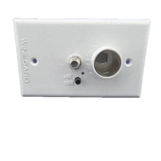 Winegard White 12v Socket Wall Plate and amplifier - Everything Caravans