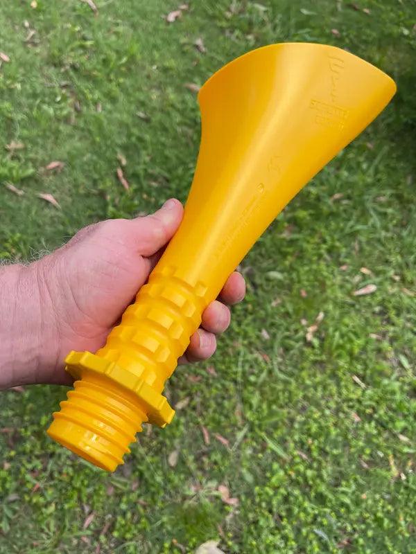 Yellow Diesel Scrunnel Funnel - Everything Caravans