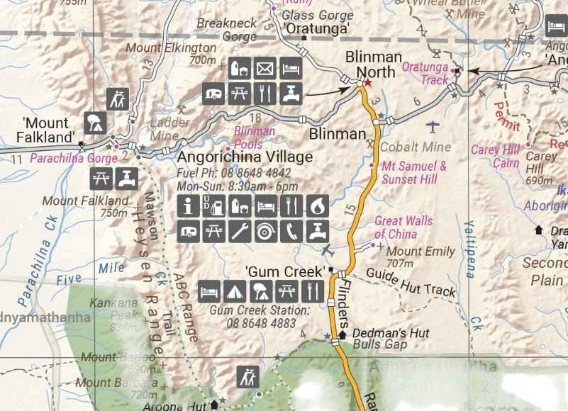 Hema Flinders Ranges Map
