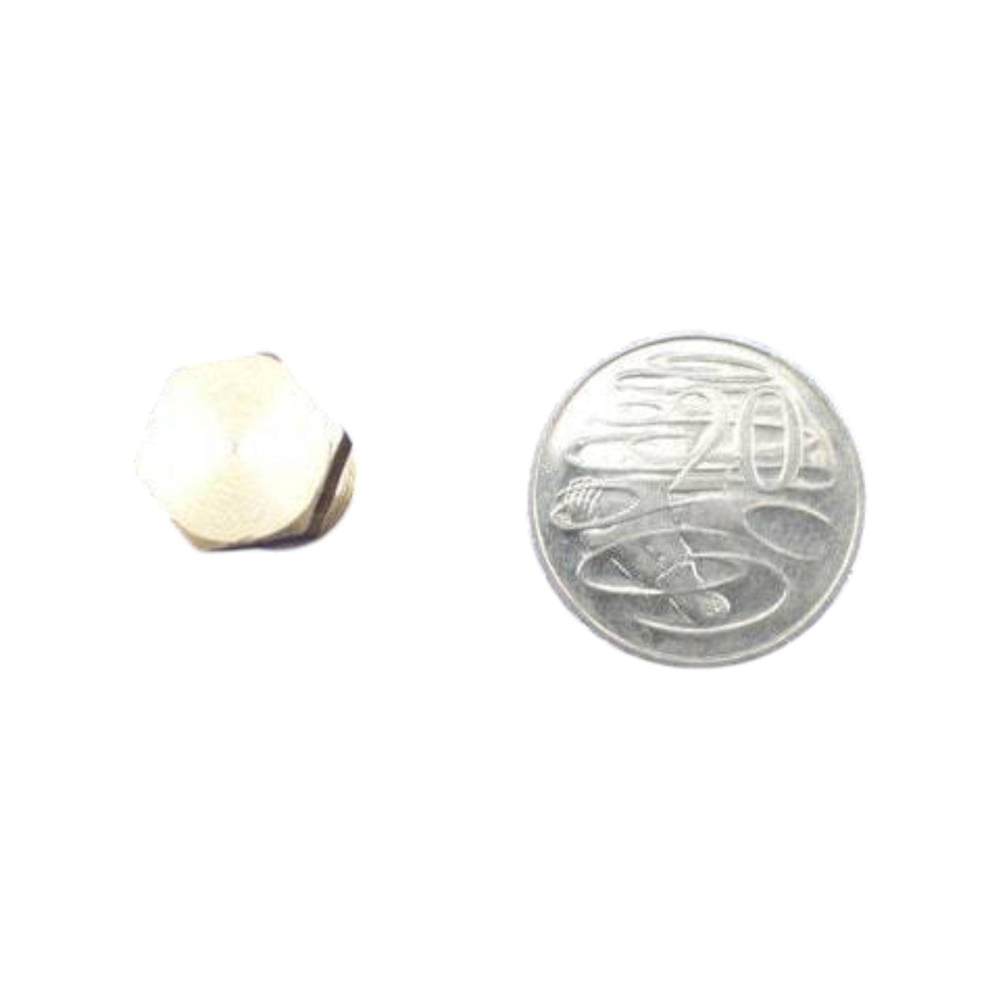 Brass Gas fitting 5-16 Flare Plug for 5-16 Flare - to Cap Gas Lines - Everything Caravans