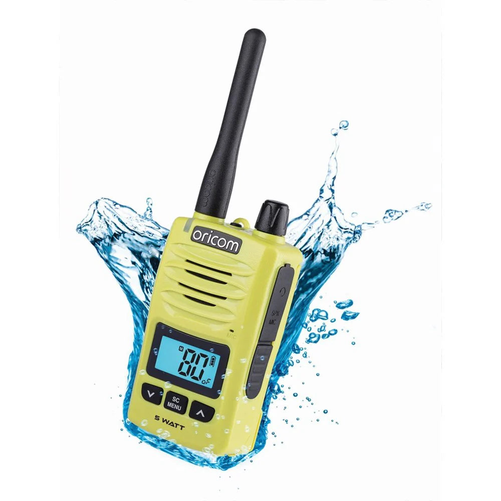 Oricom Waterproof IP67 Portable 5W UHF CB Radio - LIME