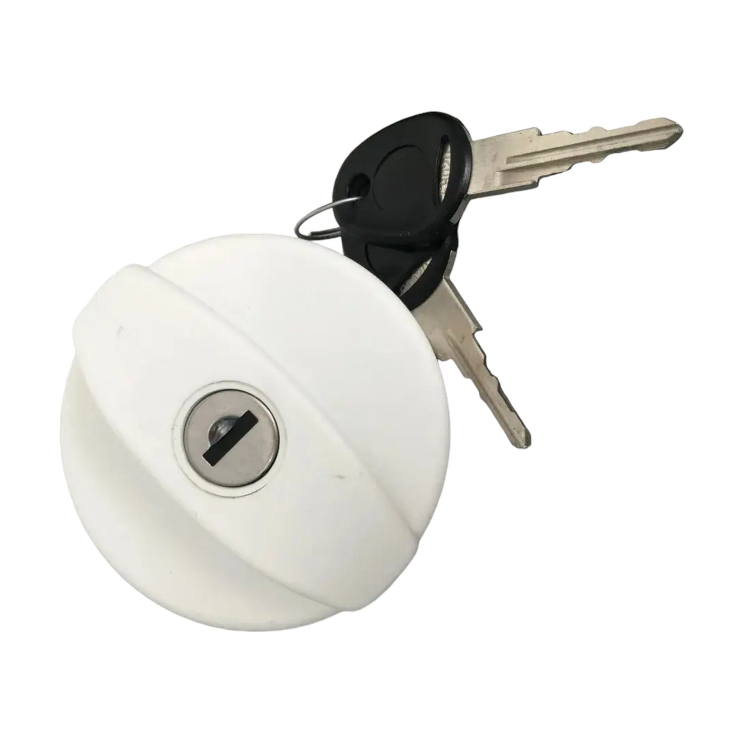 White Lockable Water Filler Complete with Cap and Keys for RV and Caravans