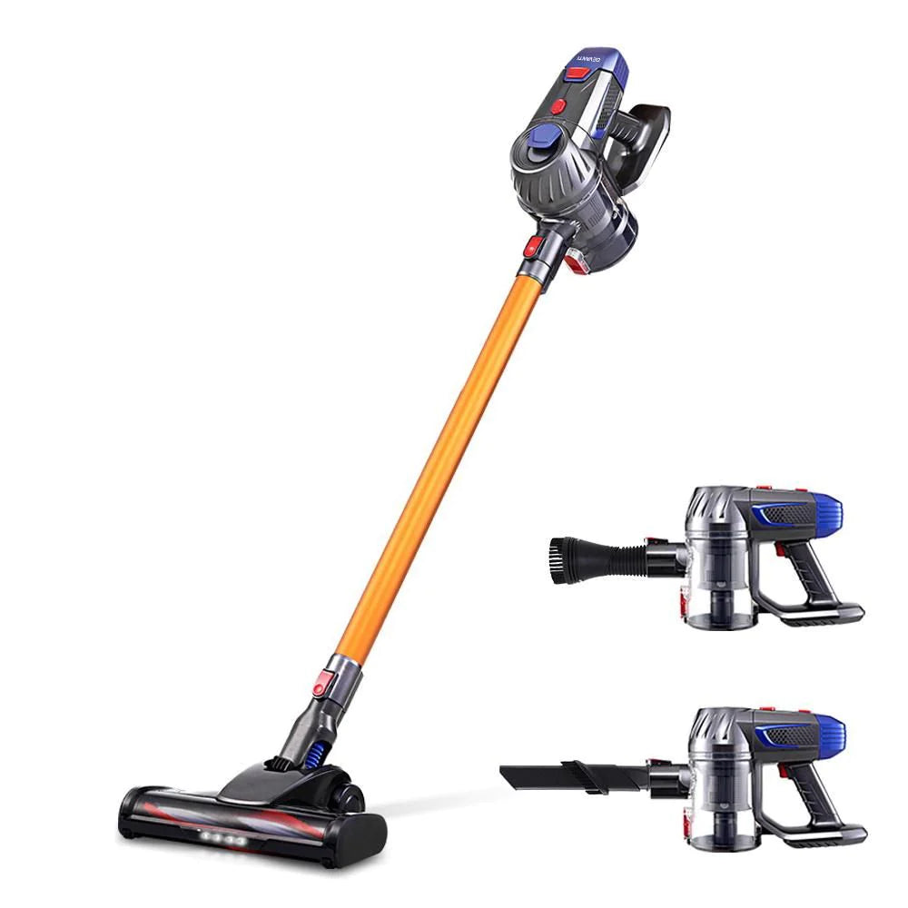 Devanti Handheld Vacuum Cleaner Cordless Stick Handstick Car Vac Bagless 2-Speed Led Headlight Gold