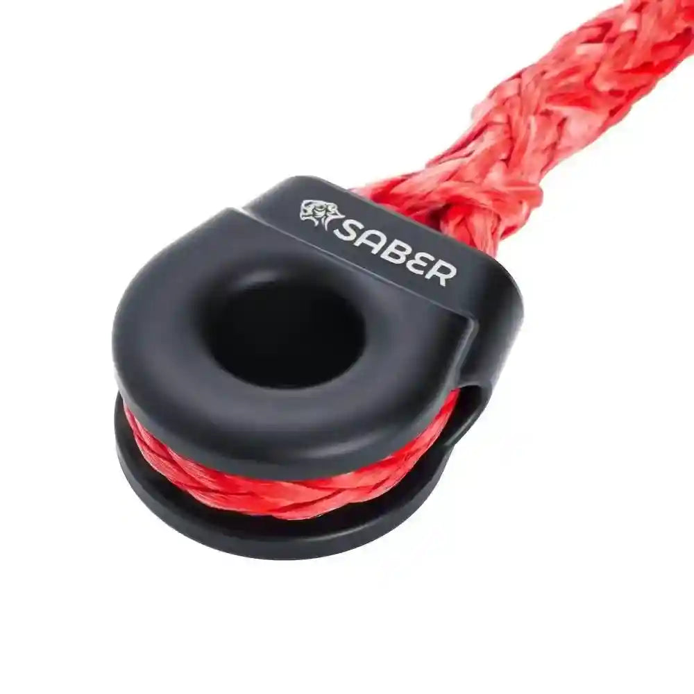 Saber Offroad 6061 Aluminium Spliced Winch Thimble V2 Cerakote Black SBR-SWT2CBLK