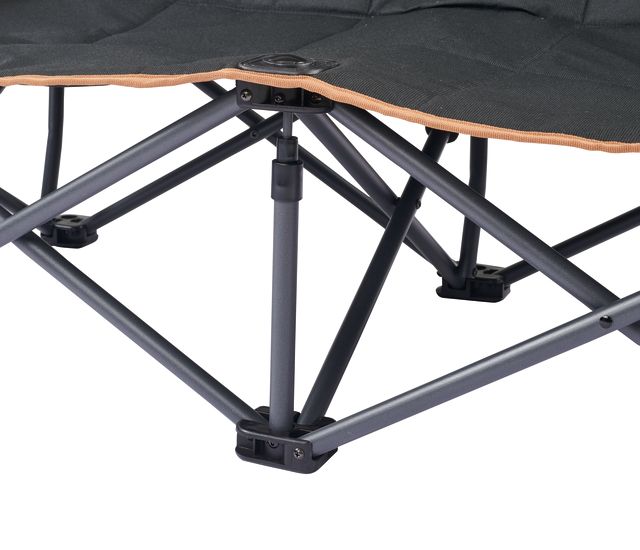 OZtrail Fireside Double Chair Black