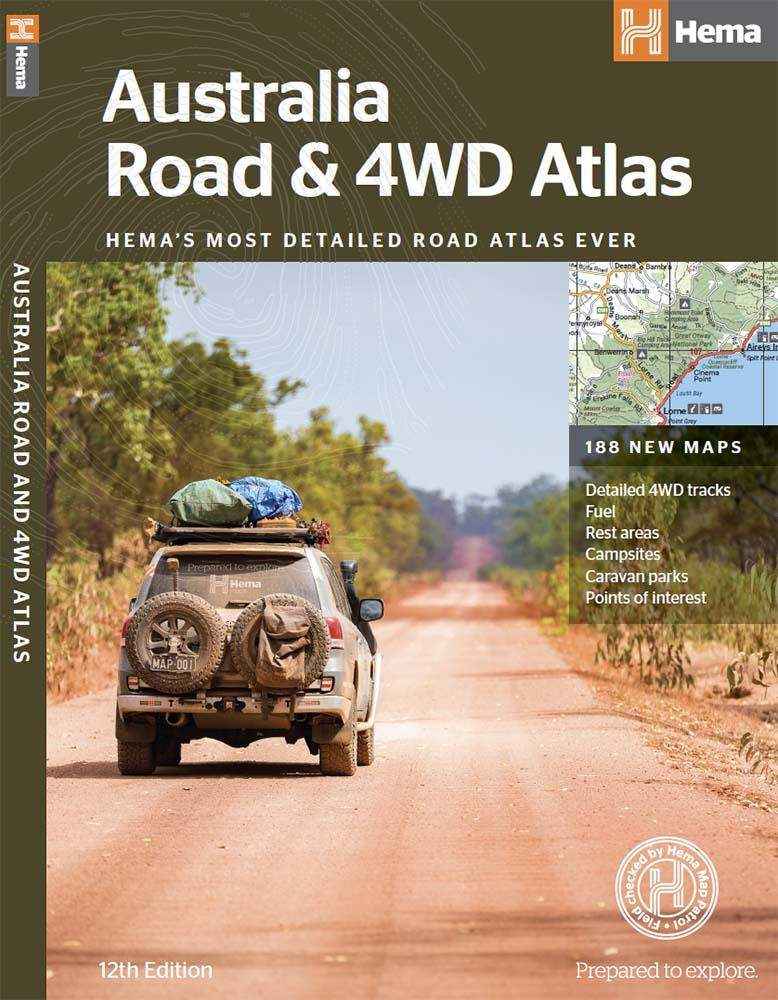 Hema Australia Road and 4WD Atlas (Perfect Bound) - 252 x 345mm - Everything Caravans