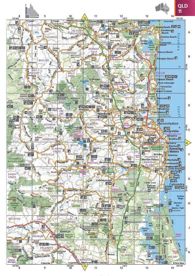 Hema Australia Road and 4WD Easy Read Atlas - 292 x 397mm - Everything Caravans