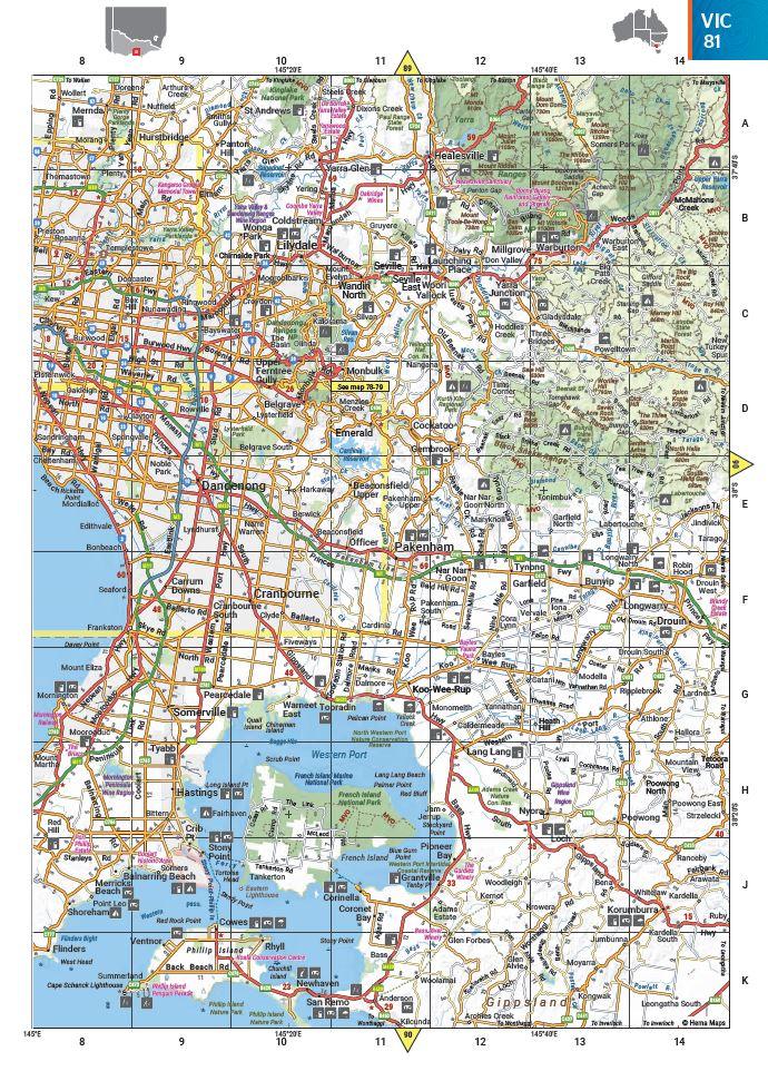 Hema Australia Road and 4WD Easy Read Atlas - 292 x 397mm - Everything Caravans
