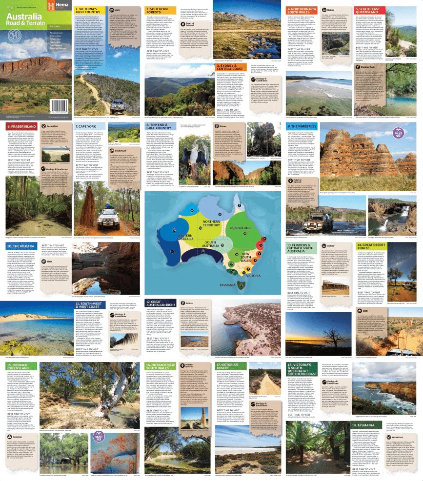 Hema Australia Road and Terrain Map - Everything Caravans